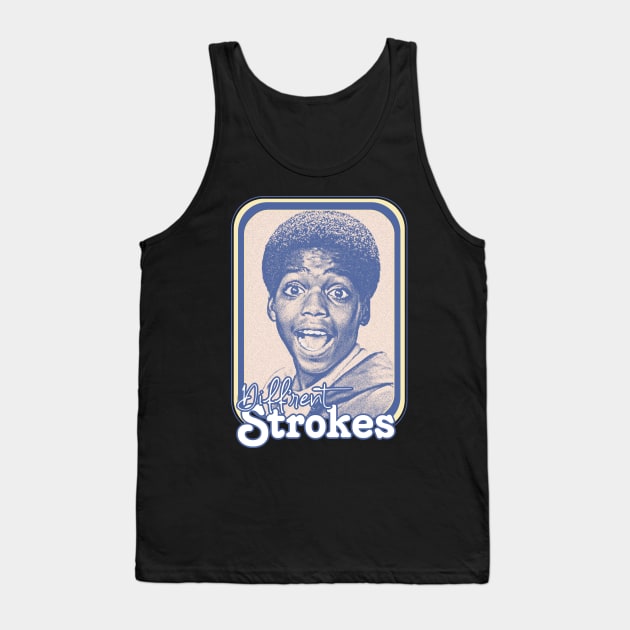 Diff'rent Strokes  // Retro 80s Aesthetic Fan Design Tank Top by DankFutura